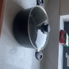 Saucepan with glass lid