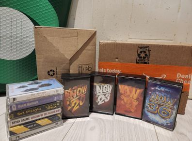 Cassette Tapes rock Music Film Audio & CD Clearout with Player (Some still Sealed)