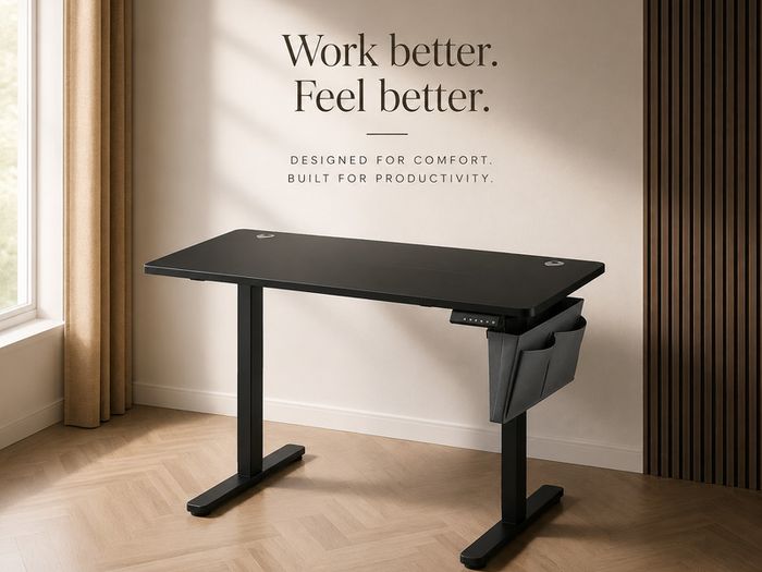 Electric Height Adjustable Standing Desk 120 cm