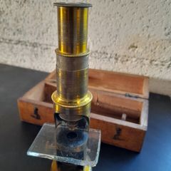 Antique Brass Pocket Microscope