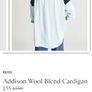 Reiss - Addison Cardigan - Wool Blend - Navy Light Blue - UK 8 - BNWT RRP 160 Image 4