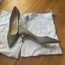 Jimmy Choo Light Bronze Glitter Pointed-Toe Pumps Size 40 Box and Dust Bags Image 5