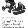 egg pram black and rose gold limited edition Image 6