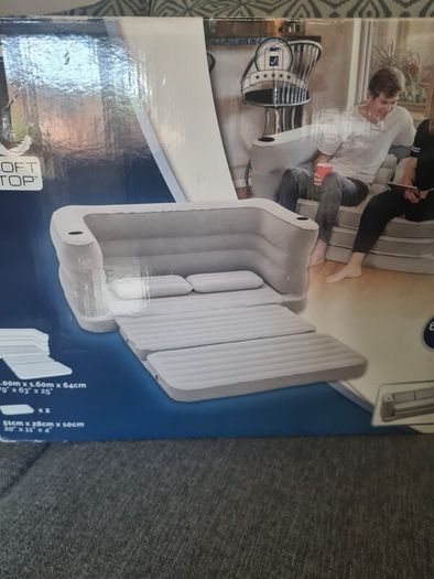 Inflatable sofa bed