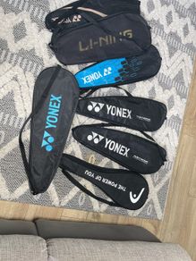 Badminton racket bags - total 7 bags