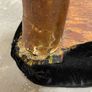 Antique Cow Horn Footstool, Four Genuine Horn Legs , Restoration Project Image 8