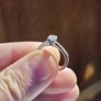 Engagement Diamond Ring: 18ct White Gold .40ct Diamond CERTIFIED Image 7