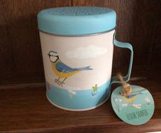 brand new bird print vintage style flour shaker