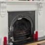 Cast iron mantlepiece and inset. Image 3