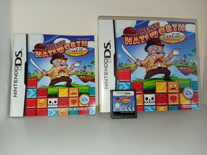 Rare Henry Hatsworth In The Puzzling Adventure - Nintendo DS - Great Condition.