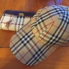 Burberry cap & wallet bundle