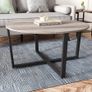 New Round Greige Coffee Table - FREE P&P Image 2