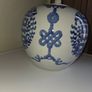 Vintage Chinese Large Blue and White Ginger Jar Image 3