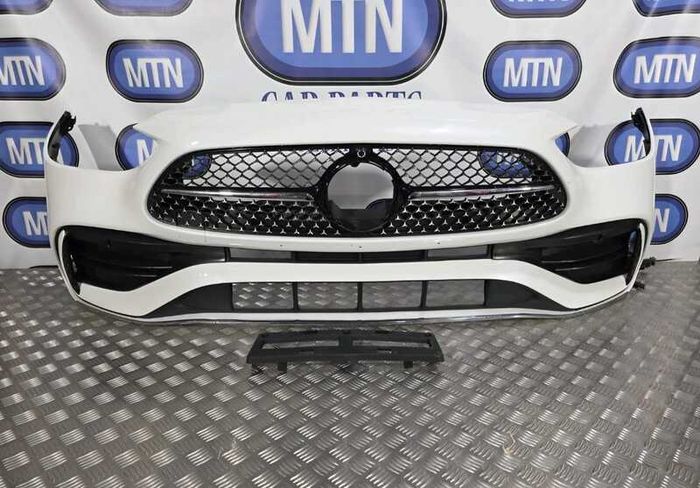 Complete Front Bumper For Mercedes C Class W206 Amg Line 22-25 Pearl White