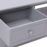 TV Cabinet Grey 115x30x40 cm Paulownia Wood Image 5