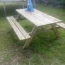 large garden bench and table Image 2