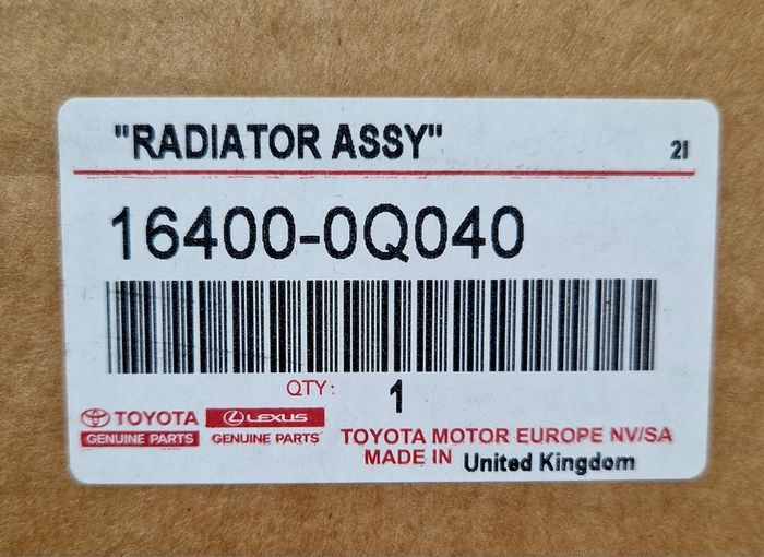 Toyota Yaris Radiator 14-18