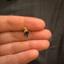 9ct gold onyx earrings Image 5