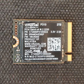 Crucial P310 2TB Pcie Gen4 Nvme SSD M.2 2230