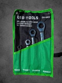 Dsd Tools 4pc Double E Star Gear Ratchet Wrench Set