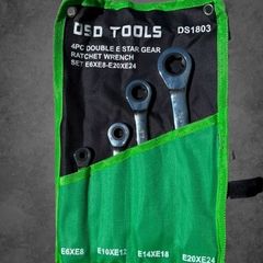 Dsd Tools 4pc Double E Star Gear Ratchet Wrench Set
