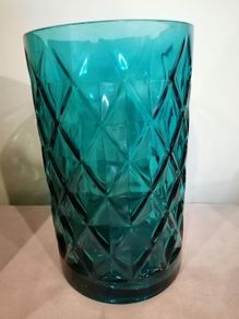 Yankee candle Deco lounge blue jar holder accessory boxed