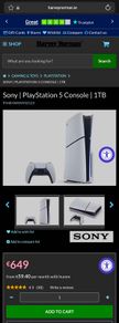 Sony | PlayStation 5 Console | 1TB | Disc (new/sealed)