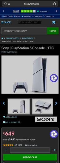 Sony | PlayStation 5 Console | 1TB | Disc (new/sealed)