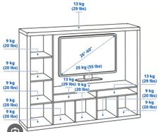Ikea Lappland tv unit and Sony tv