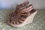 Jimmy Choo Tan Wedge Size 5