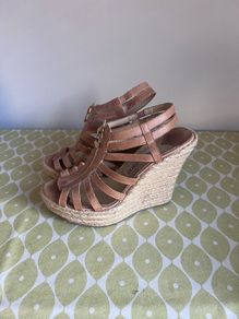 Jimmy Choo Tan Wedge Size 5