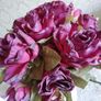 Vintage artificial Silk Roses Image 4