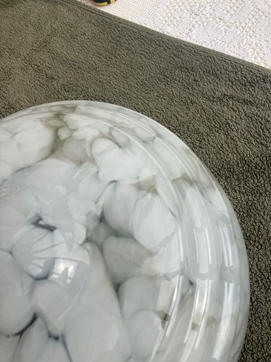 Vintage Art Deco glass ceiling light shade