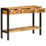 Sideboard with 3 Drawers 110x35x75 cm Solid Mango Wood Image 5