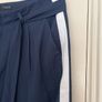Navy Trousers with white stripe and belt Image 3