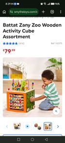 zany zoo activity cube