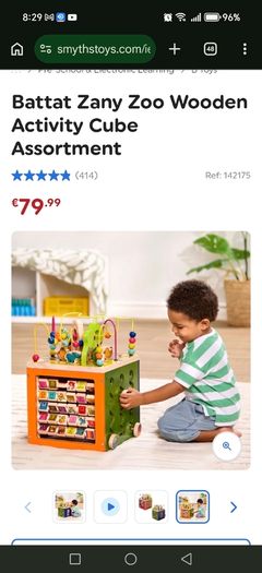 zany zoo activity cube
