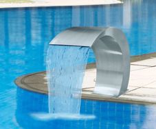 Garden Waterfall Pool Fountain Stainless Steel 45x30x60 cm
