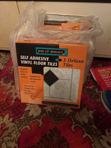 self adhesive vinyl floor tiles new in packets