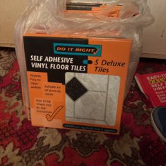 self adhesive vinyl floor tiles new in packets
