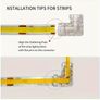 20pcs LED Connector Set, 2Pin L-Shaped Solderless Transparent LED Strip Connectors, 8mm Light Bar L-Clips, No Dark Area Image 6