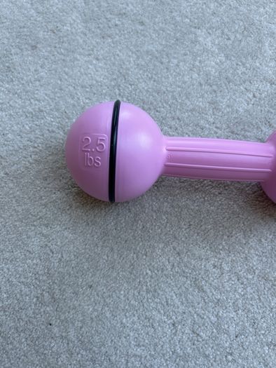 2 x sets of weights 1kg and 2.5lb