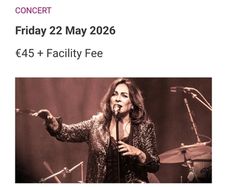 2 tickets to Mary Black in Wexford
