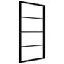 Sliding Door Aluminium and ESG Glass 102.5x205 cm Black Image 2