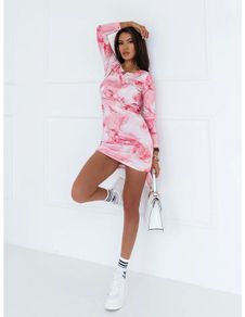 Marble pink dress