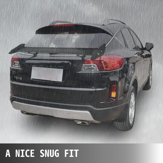 Universal Rear Wing Adjustable Brackets 43/53 In Aluminum Alloy Car Spoiler Tuning Accessory Installed on Hatchback Trunk