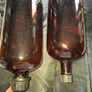 2 Large Old Amber Glass Chemist Pharmacy Bottles, Postage Available Image 4