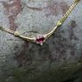 Vintage 1970s Ruby & Diamond Necklace - 18ct Image 4