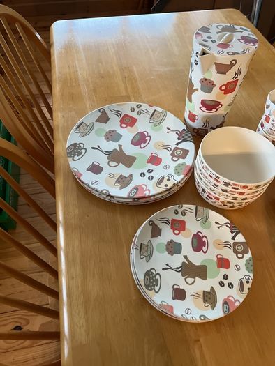 Melamine outdoors dining set