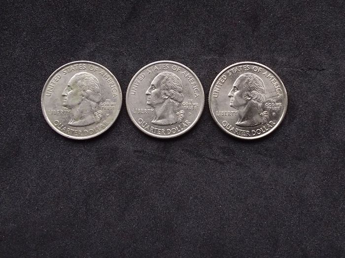 United States : (3) State Quarter Dollars